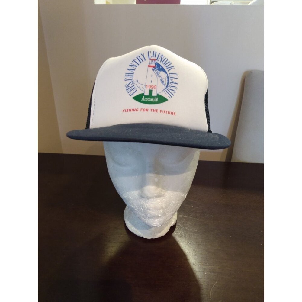 Vintage 90s Chantry Chinook Fishing Derby Snapback Hat Mesh Trucker One Size